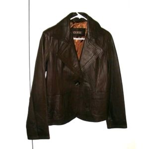 BRAND NEW Guess Genuine Lambskin Leather Jacket